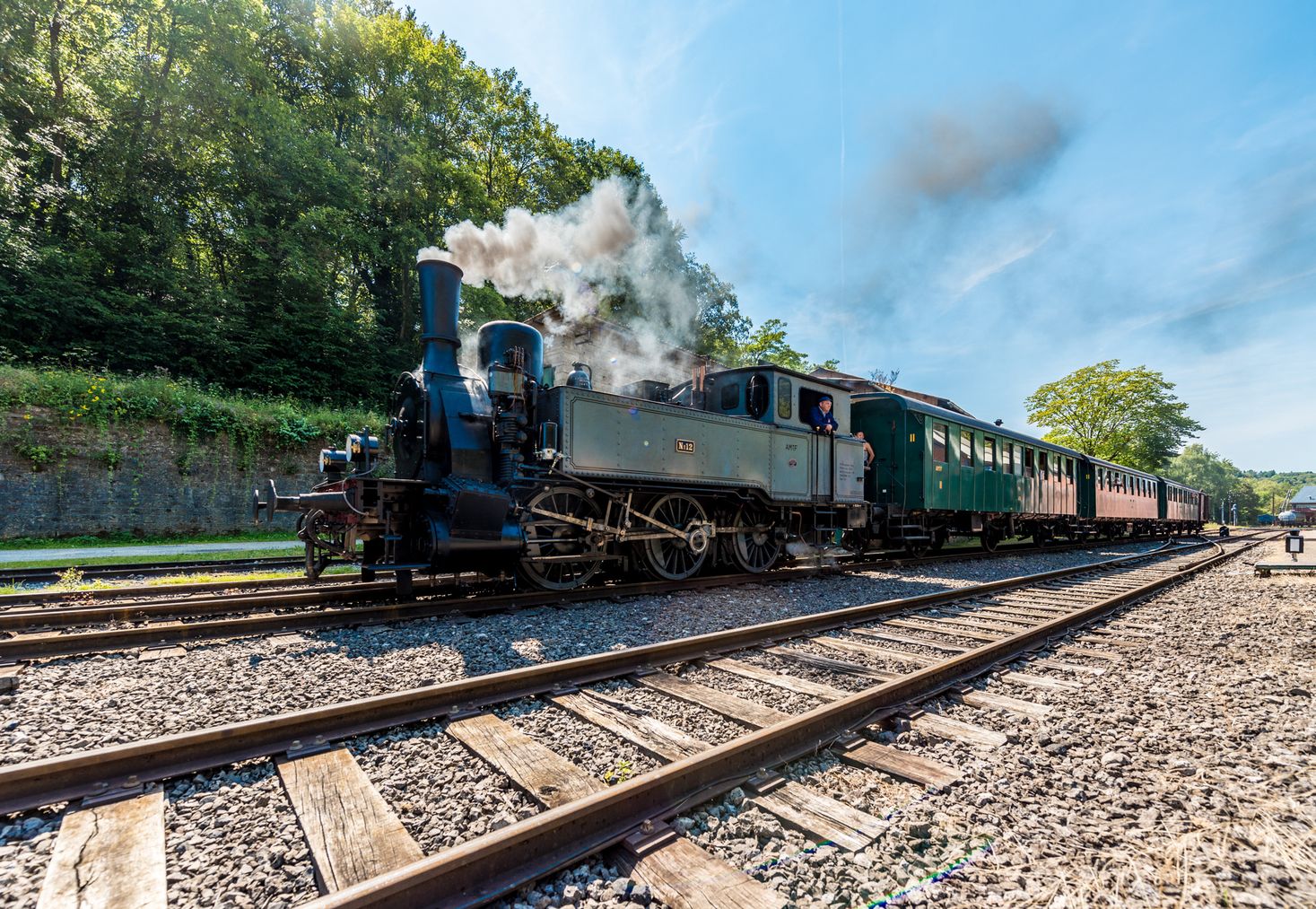 Le train à vapeur Train 1900 circule tous les dimanches pendant la saison