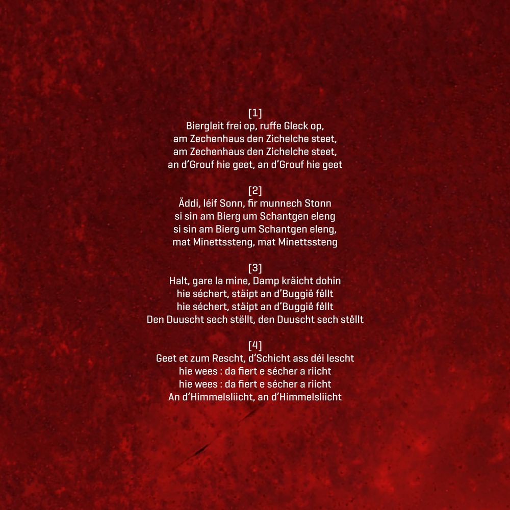 Der Text zum Biergaarbechterlidd